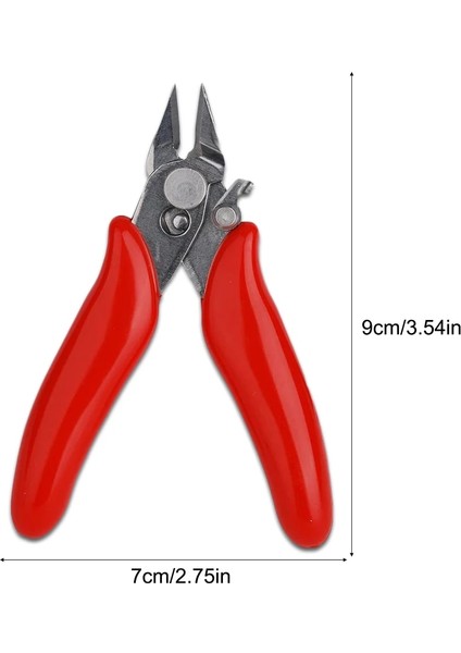 Kırmızı Mini Çapraz Pense Elektronik Pense 3.5 ''tel Kesici Kesme Telleri Yalıtım Kauçuk Saplı Model Pense Kilitli Makas (Yurt Dışından) fırsatları