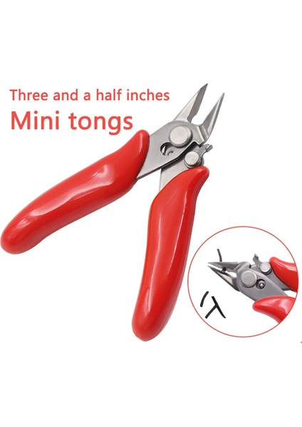 Kırmızı Mini Çapraz Pense Elektronik Pense 3.5 ''tel Kesici Kesme Telleri Yalıtım Kauçuk Saplı Model Pense Kilitli Makas (Yurt Dışından) indirimleri