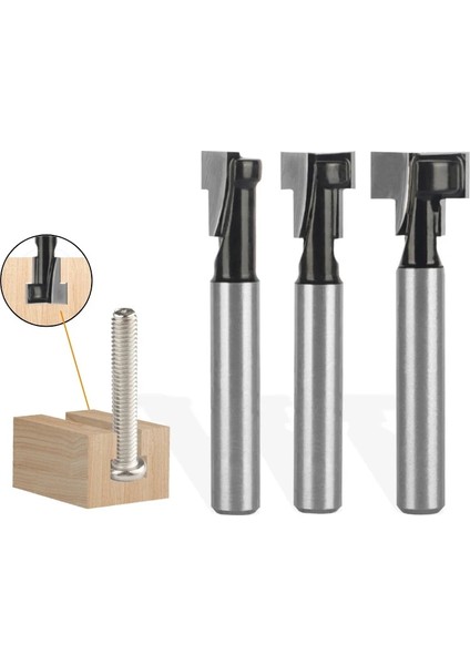 4 1/4 "6mm 6.35 mm 8mm Shank T Yuvası Kesici Yönlendirici Bit Seti Altıgen Cıvata Anahtar Delik Uçları T Planya Freze Kesici Ahşap Ağaç Işleme Için (Yurt Dışından) fiyatları