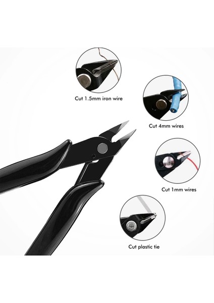 1 Adet Petpig 5 Inç Çapraz Pense Makası Pratik Elektrik Teli Kablo Kesiciler Kesme Yan Snips Gömme Mini Pense El Aletleri (Yurt Dışından) modelleri