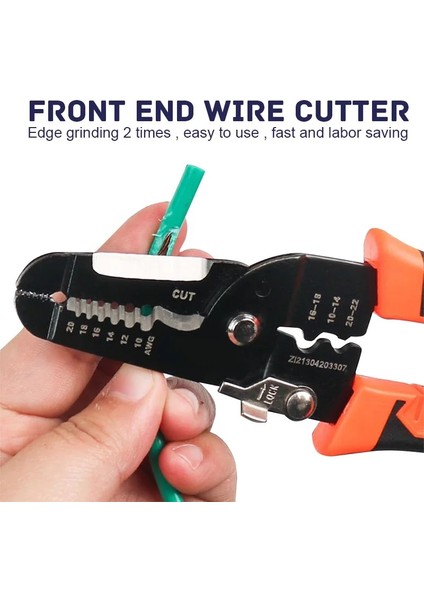 7 Inç Tel Striptizci Kesme Tel Sıyırma Sıkma Pensesi Çok Fonksiyonlu Halka Crimper Elektrikçi Peel Ağ Kablosu Striptizci Aracı (Yurt Dışından) indirimleri