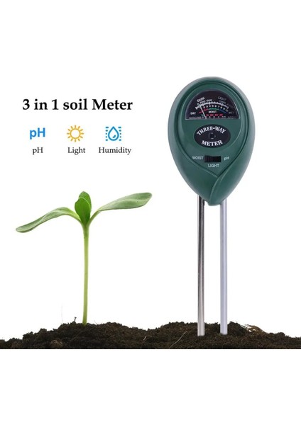 Tip 1 3 In 1 Toprak Nem Ölçer Ph Testi Asitlik Nem Dedektörü Dikim Test Cihazı Çiçek Su Analizörü Açık Kapalı Bahçe Aracı (Yurt Dışından) fiyatları