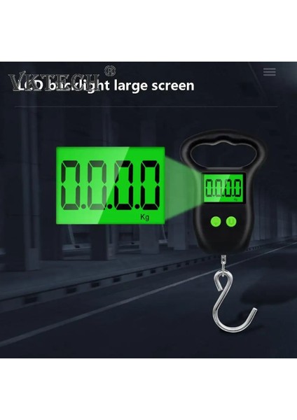 Styleb Taşınabilir 50 kg Asılı Terazi Arkadan Aydınlatmalı Elektronik Balıkçılık Ağırlıkları Cep Dijital Terazi Balıkçılık Bagaj Mutfak Ağırlığı (Yurt Dışından) indirimleri