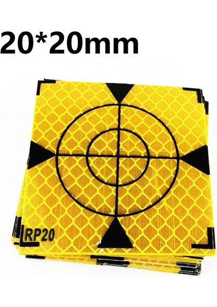 Yeşil Indirim! 100 Adet 20*20MM Reflektör Levha Total Station Yansıtıcı Bant Hedef Anketi Coğrafya Floresan Etiket (Yurt Dışından)