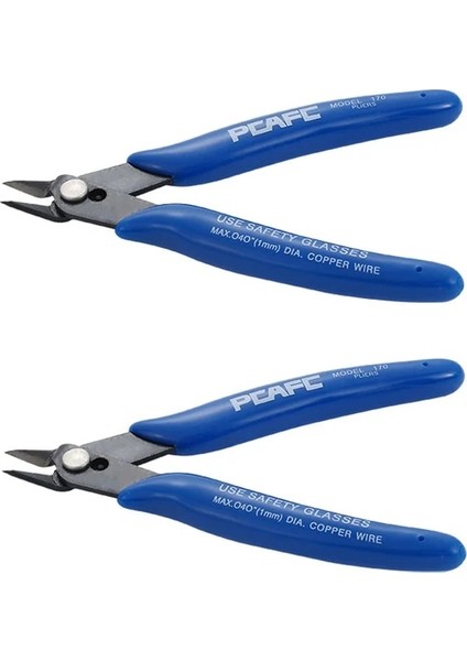 2 Adet 1/2 Adet Profesyonel Pense Çok Fonksiyonlu Aletler Elektrik Teli Kablo Kesiciler Kesme Yan Snips Gömme Paslanmaz Çelik Makası (Yurt Dışından)