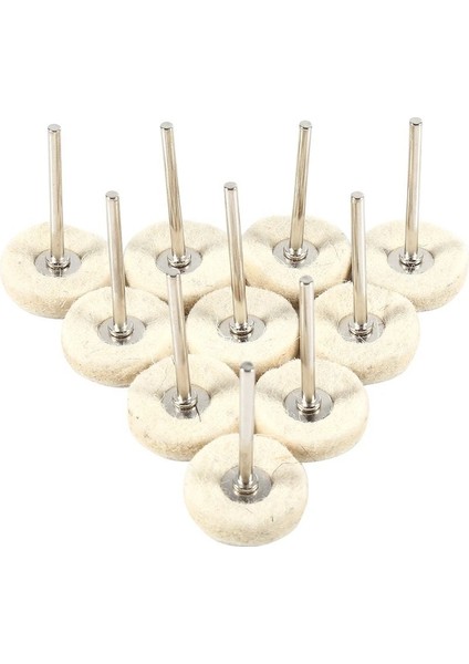 Beyaz 10 Parça 25MM Keçe Kurulum Parlatma Pedi Takı Parlatma Parlatma Parlatma Pedi Seti T Şekilli Döner Matkap Öğütücü Fırça (Yurt Dışından) modelleri