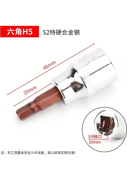 H5 1 Adet 3/8 Sürücü Torx Hex Phillips Pozi Soket Uçları T50 T55 Ph Pz Tornavidalar H8 H10 Soket Allen Anahtar Tornavida Bit (Yurt Dışından)