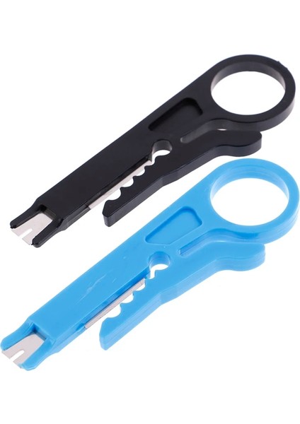 Siyah 2 Adet Punch Down Aracı RJ45 Cat5 Ağ Utp Lan Kablo Tel Kesici Striptizci Aracı (Yurt Dışından)