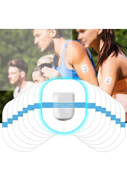 10 Adet Siyah Serbest Stil Yapışkanlı Yamalar Oval Şeffaf Bandajlar 4 1/2 "x 3 1/5 Açık Spor Yama Taşınabilir Sabit Sensör Fixic (Yurt Dışından) indirimleri