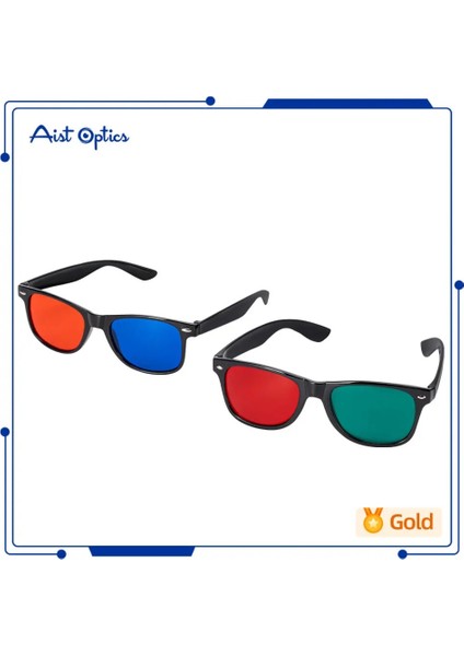 Kırmızı Yeşil 1 Adet Siyah Çerçeve Kırmızı Mavi Yeşil 3D Gözlük Boyutsal Anaglyph Tv Film DVD Oyunu ve Ambliyopi Eğitim Gözlükleri (Yurt Dışından) fiyatları