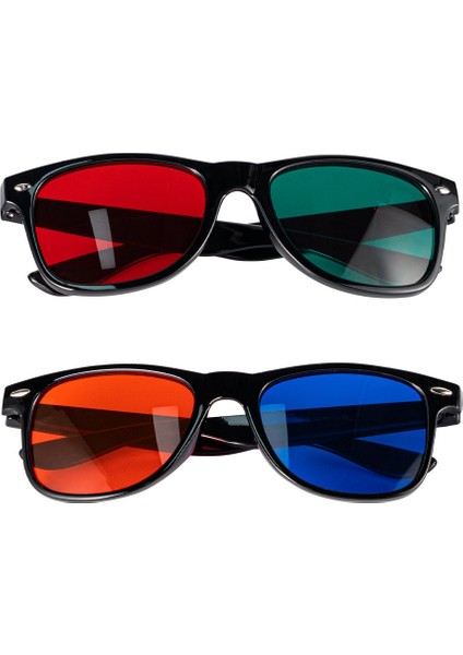 Kırmızı Yeşil 1 Adet Siyah Çerçeve Kırmızı Mavi Yeşil 3D Gözlük Boyutsal Anaglyph Tv Film DVD Oyunu ve Ambliyopi Eğitim Gözlükleri (Yurt Dışından) modelleri