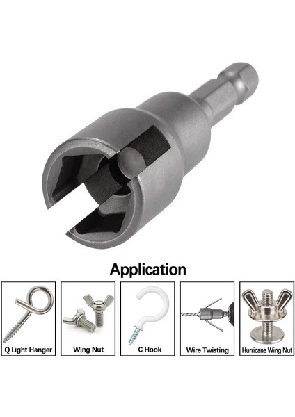 1 Adet Kelebek Cıvata Lokma Anahtar 6.35MM Hex Shank Soket Adaptör Somunu Güç Aracı Için Oluklu Elektrikli Tornavida Dropshipping (Yurt Dışından) fırsatları