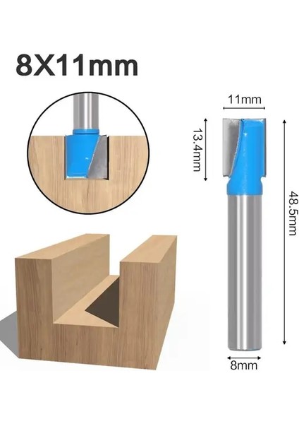 No 2 1 Adet 8mm Shank Temizleme Alt Ahşap Yönlendirici Bit 16 Boyutları Tungsten Karbür End Mill Ağaç Işleme Araçları Freze Kesicisi (Yurt Dışından)