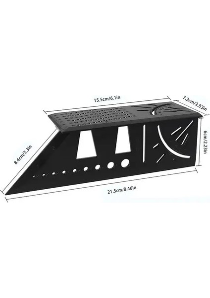 Stil 1 Marangoz Çizgi Kare Ölçüm Cetveli 45 Derece Çizgi Cetvel Ağaç Işleme Scribe Mark Çizgi Ölçer T-Tipi Cetvel (Yurt Dışından)
