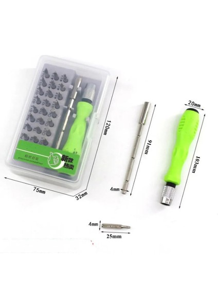 Paket 2 32 In 1 Tornavida Seti Manyetik Hassas Tornavida Uçları Onarım Torx Cırcır Tornavida Telefon Laptop Için Kaymaz El Aleti (Yurt Dışından)