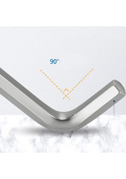 6mm L Tipi Çift Uçlu Tornavida Düz Kafa Altıgen Anahtar Allen Anahtarı El Aracı Evrensel Hızlı Geçmeli Adaptör Anahtarı Seti Alet Takımı (Yurt Dışından)