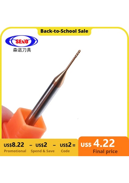 D2.5-L10.0-H04 HRC55 4 Flüt Seno HRC55 Uzun Boyunlu Düz Karbür Uçlu Freze 4 Flüt Freze Cnc Routerbits Uzun Flüt Parmak Frezeler 1mm 1.5mm 2mm 2.5mm 3.0mm (Yurt Dışından) fiyatları