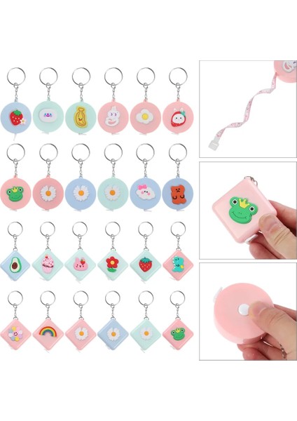 Tip 2 1.5 M 150 Cm/60 "karikatür Mini Mezura Taşınabilir Geri Çekilebilir Cetvel Sevimli Çilek Ölçümleri Cetvel Santimetre Inç Rulo Bant (Yurt Dışından) fiyatları