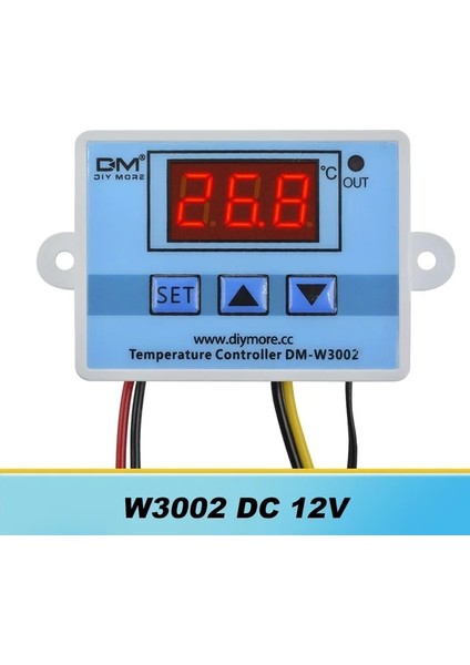 Dc 12V W3002 Dc 12V 24V Ac 110V 220V Profesyonel Dijital LED Sıcaklık Kontrol Cihazı 10A Termostat Regülatörü Isıtma Soğutma Kontrolü (Yurt Dışından)