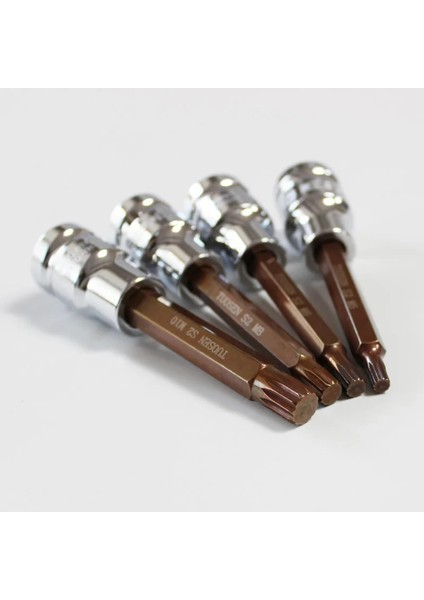 M8 1 Adet 1/2" Sürücü Ekstra Uzun 100MM Spline 12 Noktalı Bit Soketi M5 M6 M8 M10 M12 M14 (Yurt Dışından)