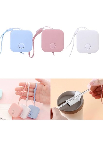 Pembe 1.5m Şerit Metre Geri Çekilebilir Vücut Ölçüm Yumuşak Cetvel Dikiş Kumaş Terzi Mezura Mini Pratik Taşınabilir Ölçüm Araçları (Yurt Dışından) modelleri