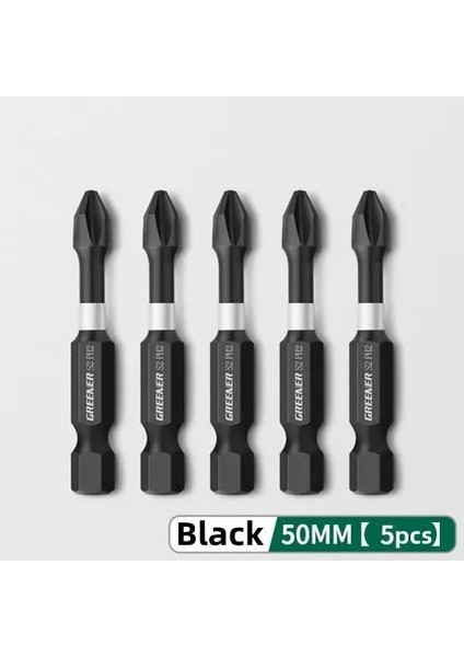 5 Adet 50MM Güçlü Manyetik Toplu Kafa El Elektrikli Matkap Darbe Çapraz Yüksek Sertlik Tornavida Seti Endüstriyel Sınıf 25 50 65 70 90 150MM (Yurt Dışından)