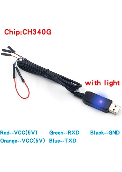 CH340 (Led'li) PL2303 Ta USB Ttl RS232 Seri Kabloyu Dönüştürme PL2303TA Win Xp/vısta/7/8/8.1 ile Uyumlu PL2303HX'I Değiştirin (Yurt Dışından)