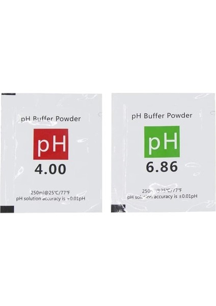 2 Adet Ph Metre Kalibrasyon Noktası Ph Tampon Tozu Ölçü Kalibrasyon Çözümü Ph Test Cihazı 4.00 6.86 9.18 (Yurt Dışından)