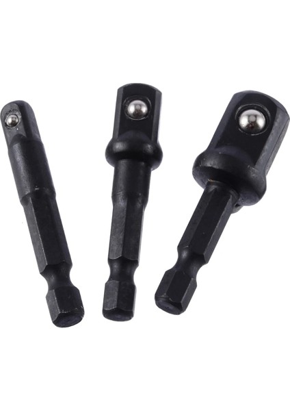 3 Adet Lokma Seti Darbe Soketi Adaptörü Dönüştürücü 1/4 3/8 1/2 Inç Somun Anahtarı Soketleri Hex Shank Uzatma El Alet Takımı Onarım Aracı (Yurt Dışından)