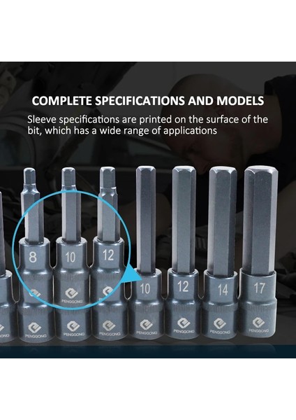 1 Pc Hex 55MM H6 1/2 "sürücü Altıgen Bit Soket Tornavida Anahtarı Seti Matkap Ucu Adaptörü H4 H5 H6 H7 H8 H10 H12 H14 H17 Tornavida Araçları Için (Yurt Dışından)