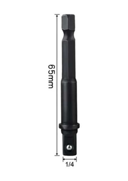 65MM 14 Matkap Soket Adaptörü Darbeli Sürücü Hex Shank - Kare Soket Uzatma 25MM30MM50MM65MM Kol Dönüşüm Aksesuarı (Yurt Dışından)