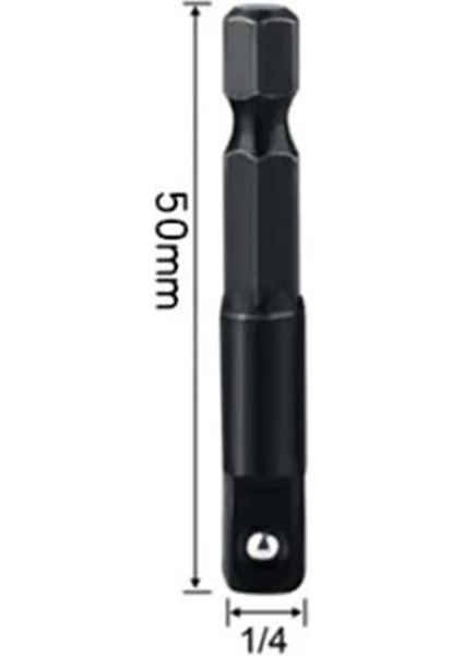 65MM 14 Matkap Soket Adaptörü Darbeli Sürücü Hex Shank - Kare Soket Uzatma 25MM30MM50MM65MM Kol Dönüşüm Aksesuarı (Yurt Dışından) fırsatları