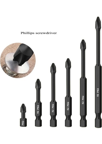 90MM-1 Adet 25-150MM Ph2 Kaymaz Manyetik Tornavida Bit Seti Hex Shank Phillips/çapraz Başlı Tornavida Matkap Ucu Torx Tornavida Seti (Yurt Dışından) fiyatları