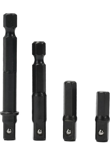 65MM 1/4 Adet Darbe Soket Adaptörü 1/4 Inç Shank Matkap Uçları Uzatma Çubuğu Darbeli Sürücü Hex Shank Kare Soket Uzatma (Yurt Dışından)