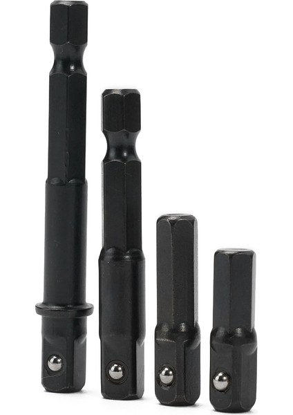 65MM 1/4 Adet Darbe Soket Adaptörü 1/4 Inç Shank Matkap Uçları Uzatma Çubuğu Darbeli Sürücü Hex Shank Kare Soket Uzatma (Yurt Dışından)
