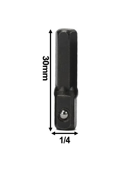 65MM 1/4 Adet Darbe Soket Adaptörü 1/4 Inç Shank Matkap Uçları Uzatma Çubuğu Darbeli Sürücü Hex Shank Kare Soket Uzatma (Yurt Dışından)