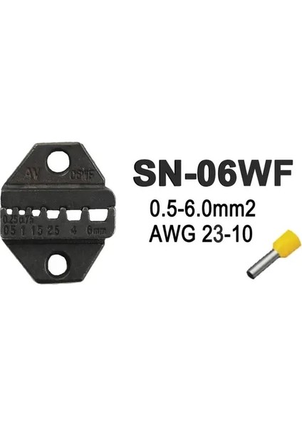 SN-06WF Sıkma Pensesi Çenesi (Çene Genişliği 6 Mm/pense 190 Mm) Tab 2.8 4.8 6.3/c3 Xh2.54 3.96 2510 Için Fiş Yayı SN-48B SN-28B Sn-2 (Yurt Dışından)