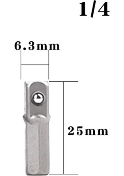 25MM 14 Matkap Soket Adaptörü Darbeli Sürücü Hex Shank Kare Soket Uzatma 25MM30MM 50MM65MM Matkap Ucu El Aletleri (Yurt Dışından) indirimleri
