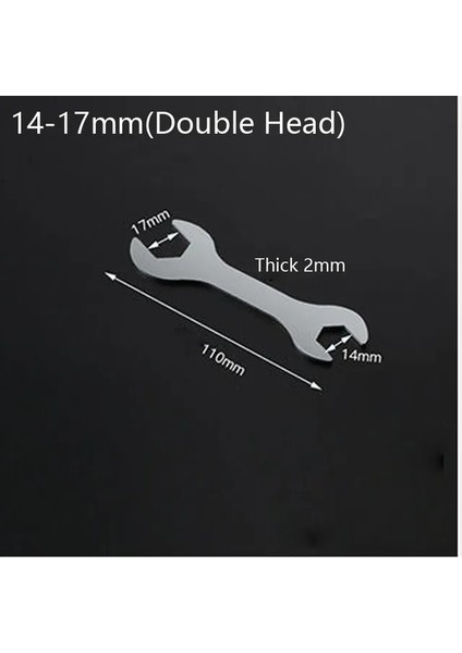 14-17MM 1 Adet Süper Ince Tek Kafa Açık Uçlu Anahtar Seti 6-24MM Nozullar Tek Kafa Yüksek Karbonlu Çelik Tabaka Manuel Anahtar Onarım Aracı (Yurt Dışından)