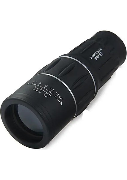 Siyah 16X52 Hd Kapsam Çift Odaklı Monoküler Teleskop Avcılık Spotting Yükseltme El Dürbün 66 M/8000 M Turizm Açık Spor Için (Yurt Dışından)