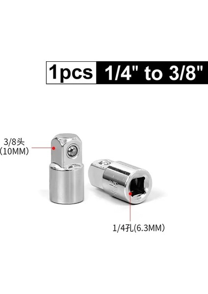 1-4 Ila 3-8 Cr-V Soket Cırcır Anahtarı Adaptörü 1/4 "3/8" 1/2 "sürücü Soket Dönüştürücü Anahtarı-Kollu Ortak Dönüştürücü Araba Bisiklet Tamir Aracı (Yurt Dışından)