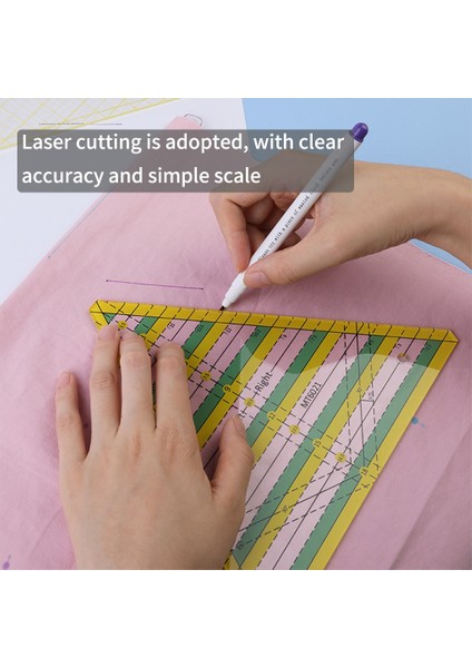 Type1 Akrilik Üçgen Cetvel Dikiş Şablonları Firma Pratik Dikiş Aksesuarları Muhtasar Terazili Kapitone Malzemeleri (Yurt Dışından) indirimleri