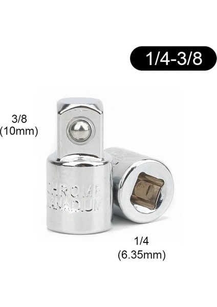 1-4 Ila 3-8 1/4 "3/8" 1/2 "sürücü Cırcır Lokma Seti Pnömatik Darbe Anahtarı Ortak Soket Adaptörü Dişi Erkek Dönüştürücü El Tamir Araçları (Yurt Dışından)