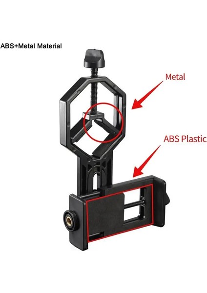 Siyah Celestron Siyah Ayarlanabilir Metal/abs Cep Telefonu Adaptörü Dağı Mikroskop Spotting Kapsamı Teleskop Klip Braketi Telefon Standı Tutucu (Yurt Dışından) indirimleri