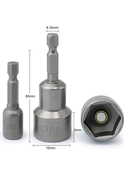 12MM 6-19MM 1/4″ Altıgen Soket Kol Nozulları Somun Sürücü Tornavida Seti Elektrikli Matkaplar Için Matkap Ucu Adaptörü Darbeli Sürücüler Soket Seti (Yurt Dışından)