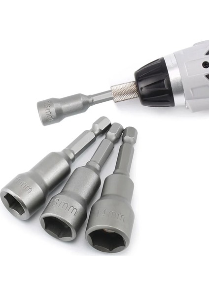 12MM 6-19MM 1/4″ Altıgen Soket Kol Nozulları Somun Sürücü Tornavida Seti Elektrikli Matkaplar Için Matkap Ucu Adaptörü Darbeli Sürücüler Soket Seti (Yurt Dışından)
