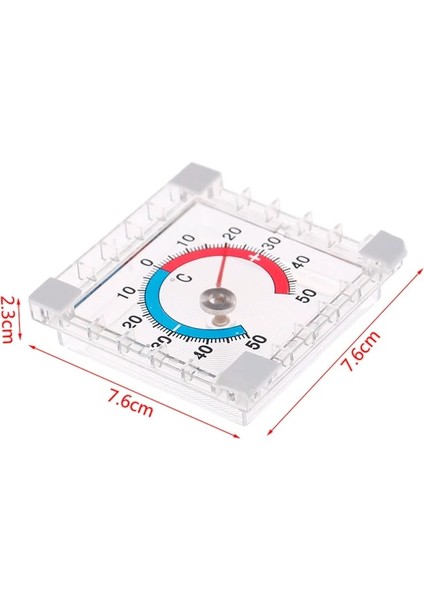 Bir 1pc Sıcaklık Termometre Pencere Kapalı Dış Duvar Bahçe Ev Mezun Disk Ölçümü (Yurt Dışından)