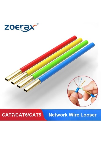 Gri Zoerax Ağ Mühendisi Araçları Cat5 Cat6 Için Ağ Teli Gevşetici Ethermet Kablo Gevşetici Bükülmüş Tel Damar Ayırıcı Lan (Yurt Dışından) fiyatları