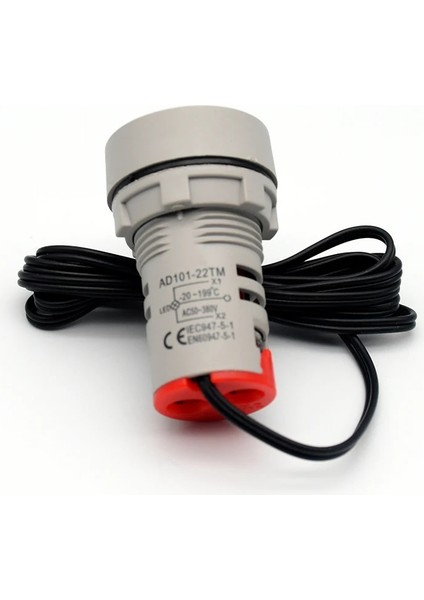 Beyaz -20-+199°C Sıcaklık Yuvarlak Panel LED Dijital Ekran Sıcaklık Ölçer AC50-380V Mini Test Cihazı Dedektör Ölçer Elektrikli (Yurt Dışından) indirimleri