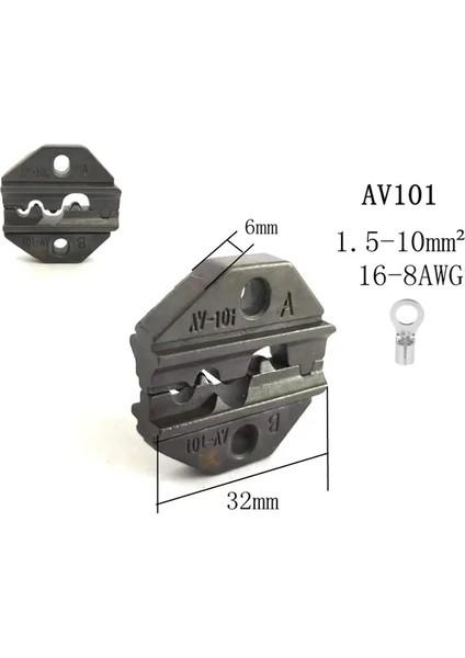 AV101 Kalıp Setleri FSE/HS-A03B/A03C/AV10A/AV101/A10/A16WF/AV103 Sıkma Pensesi Çeneleri Makine Modülleri Fiş Yayı Sıkma Kapağı Terminalleri (Yurt Dışından)